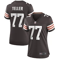 Maillot de match Nike Wyatt Teller marron des Cleveland Browns pour femme