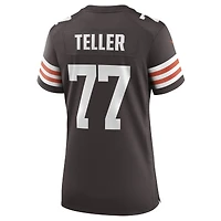 Maillot de match Nike Wyatt Teller marron des Cleveland Browns pour femme
