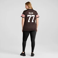 Maillot de match Nike Wyatt Teller marron des Cleveland Browns pour femme