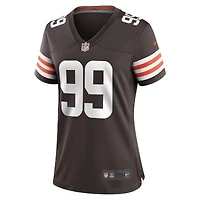 Women's Nike Za'Darius Smith  Brown Cleveland Browns Team Game Jersey
