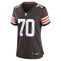 Maillot de match Nike Zak Zinter Brown pour femme des Cleveland Browns