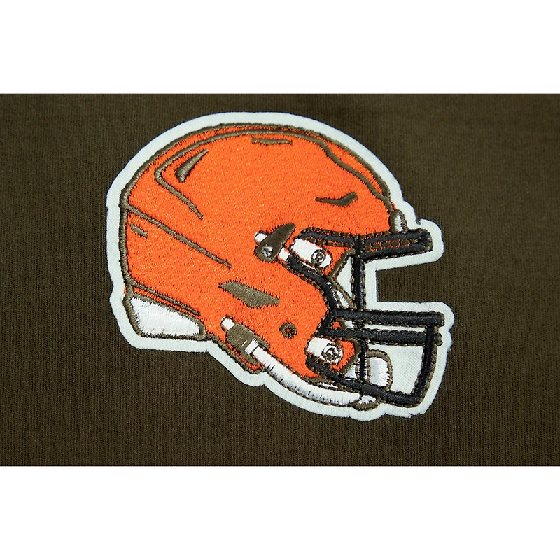 Débardeur court classique Cleveland Browns Ombre Wordmark Pro Standard pour femme, marron