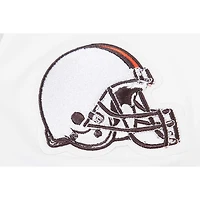 T-shirt court Pro Standard pour femmes, Cleveland Browns New Helmet Capsule, blanc
