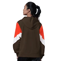 Sweat à capuche marron Starter pour femme des Cleveland Browns Scrimmage