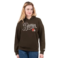 Women's Starter  Orange/Brown Cleveland Browns Hoodie & T-Shirt Combo Pack