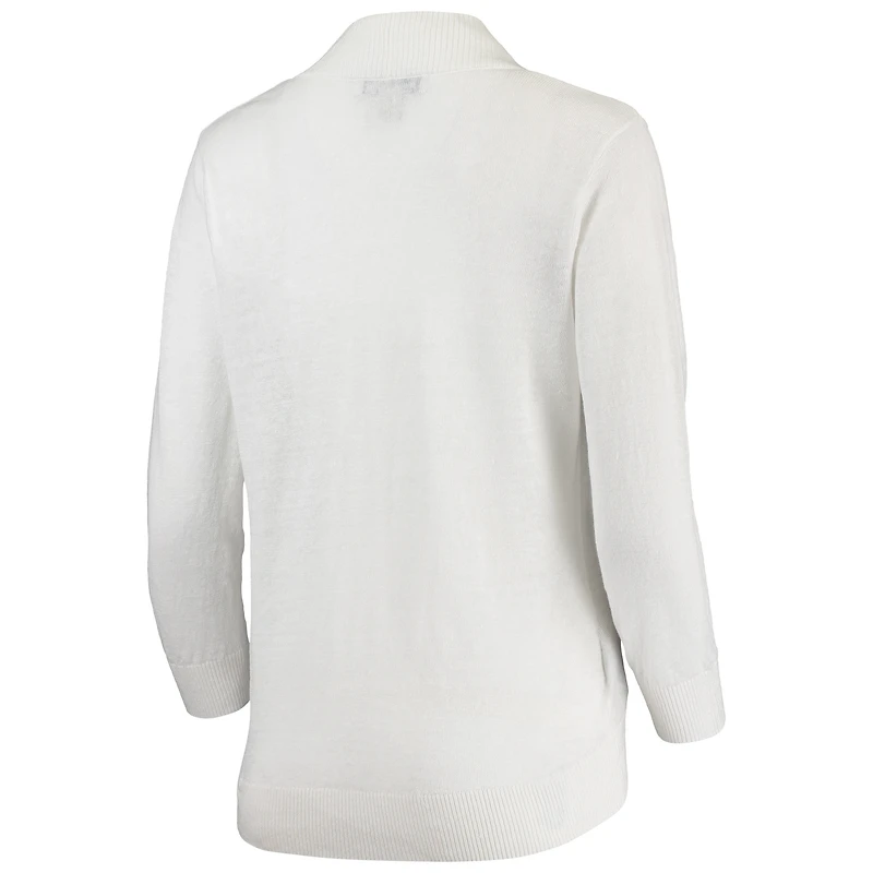 Cardigan ouvert Tommy Bahama pour femmes Cleveland Browns Lea blanc