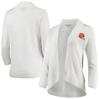 Cardigan ouvert Tommy Bahama pour femmes Cleveland Browns Lea blanc