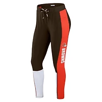 Leggings à blocs de couleurs marron/orange Cleveland Browns WEAR by Erin Andrews pour femme