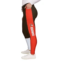 Leggings à blocs de couleurs marron/orange Cleveland Browns WEAR by Erin Andrews pour femme