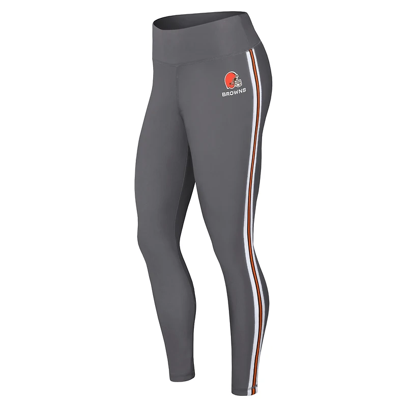 Leggings à blocs de couleurs anthracite Cleveland Browns pour femmes WEAR by Erin Andrews