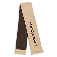 Ensemble écharpe et gants à micro-carreaux ton sur ton pour femme par Erin Andrews Cleveland Browns