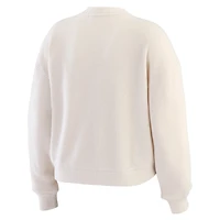 Ensemble de détente pour femme WEAR by Erin Andrews en tricot tri-blend à manches longues et pantalon grande taille Cleveland Browns Cream