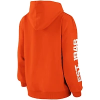 Women's WEAR by Erin Andrews Orange Cleveland Browns Pullover - Hoodie