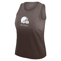 Débardeur marron ombré Cleveland Browns WEAR by Erin Andrews x Gracie Hunt pour femme