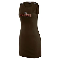 Robe débardeur côtelée Cleveland Browns pour femme WEAR by Erin Andrews x Gracie Hunt Brown