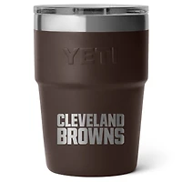 Gobelet empilable YETI Cleveland Browns Rambler de 473 ml (16 oz) avec couvercle MagSlider