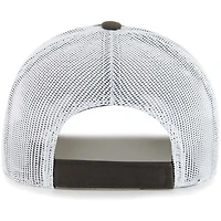 Youth '47 Brown/White Cleveland Browns Scramble Adjustable Trucker Hat