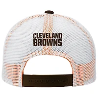 Casquette réglable marron Cleveland Browns Core Lockup Trucker pour jeune