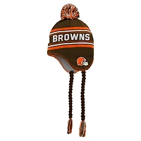 Bonnet en tricot jacquard à pompon Cleveland Browns pour jeunes