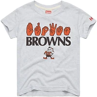 T-shirt hommage jeunesse Ash Cleveland Browns Love Sign x ASL 2.0 Tri-Blend
