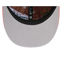 Casquette snapback New Era marron/orange Cleveland Browns 2026 NFL Draft pour jeunes