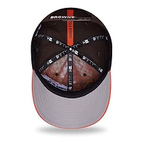 Youth New Era  Brown/Orange Cleveland Browns 2026 NFL Draft Pre-Curved 9FIFTY Snapback Hat