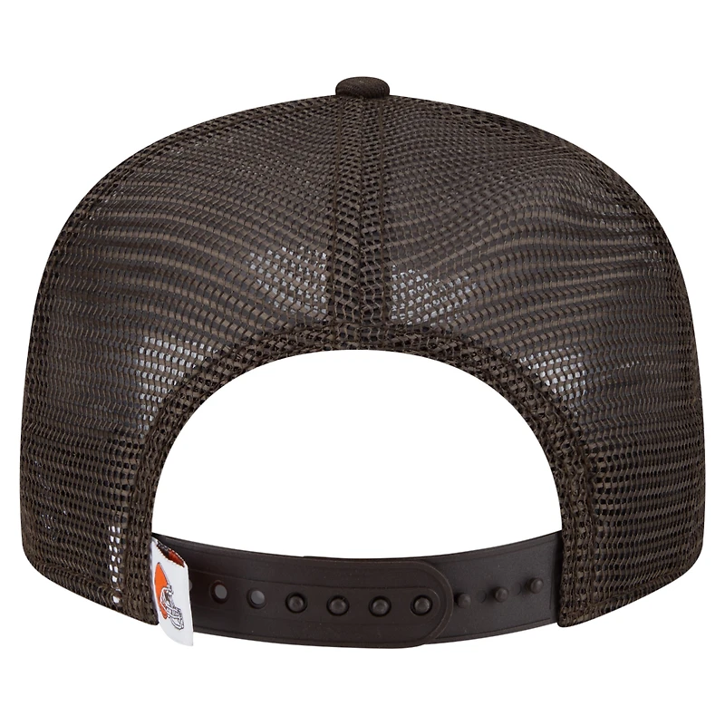 Casquette snapback 9FIFTY marron des Cleveland Browns de New Era pour jeunes