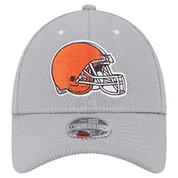 Casquette ajustable Main 9FORTY des Cleveland Browns de New Era pour jeunes, grise
