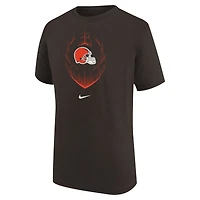 T-shirt Nike marron pour jeunes Cleveland Browns Legend Icon