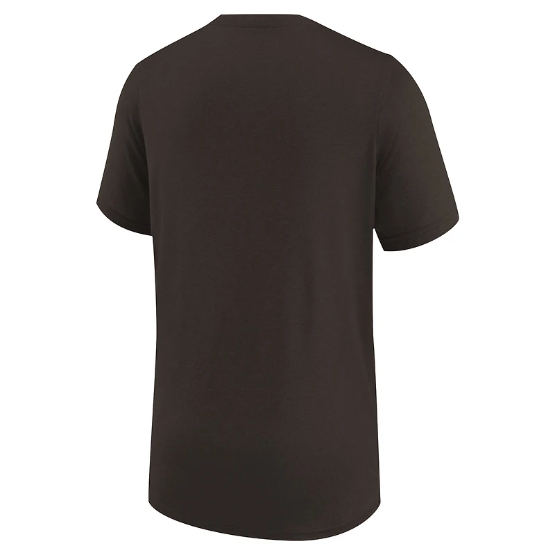 T-shirt Nike marron pour jeunes Cleveland Browns Legend Icon