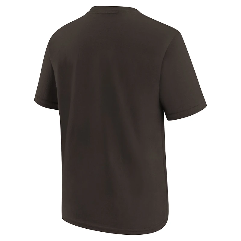 T-shirt Nike marron avec logo Cleveland Browns pour jeunes