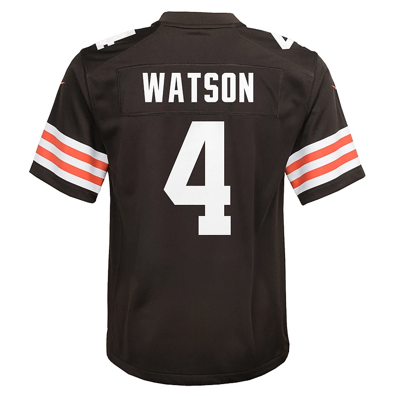 Maillot de match Nike Deshaun Watson pour jeunes des Cleveland Browns, marron