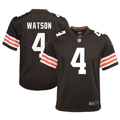 Maillot de match Nike Deshaun Watson Brown pour jeunes des Cleveland Browns