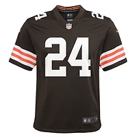 Maillot de match Nike Nick Chubb pour jeunes des Cleveland Browns, marron