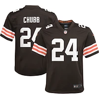 Jeu Nike Nick Chubb marron Cleveland Browns pour jeunes - Maillot