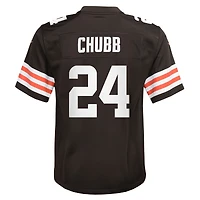 Jeu Nike Nick Chubb marron Cleveland Browns pour jeunes - Maillot