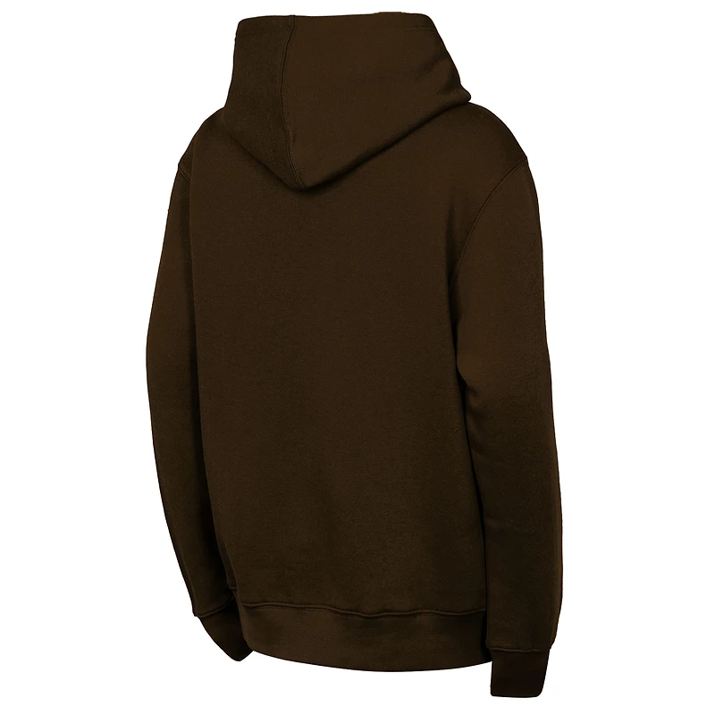 Sweat à capuche marron Cleveland Browns Back to Basics pour jeunes Outerstuff