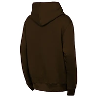 Sweat à capuche marron Cleveland Browns Back to Basics pour jeunes Outerstuff