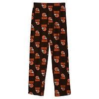 Youth Outerstuff Brown Cleveland Browns Printed Pajama Pants