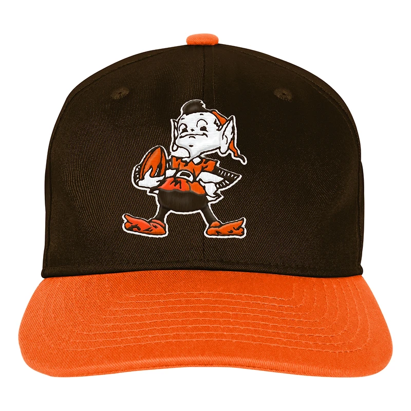 Youth Outerstuff  Brown Cleveland Browns True Retro Adjustable Hat