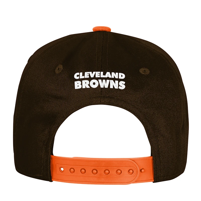 Youth Outerstuff  Brown Cleveland Browns True Retro Adjustable Hat