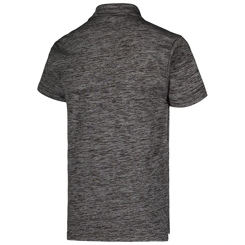 Youth Wes & Willy Charcoal Cleveland Browns Cloudy Yarn Polo