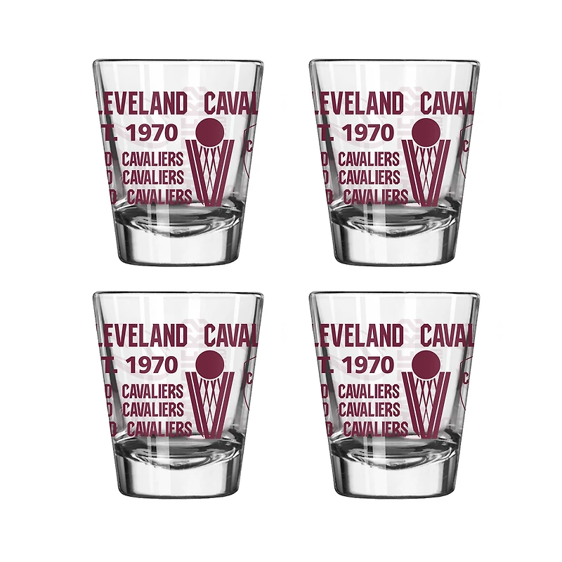 Cleveland Cavaliers 4-Pack 2oz. Shot Glass Set