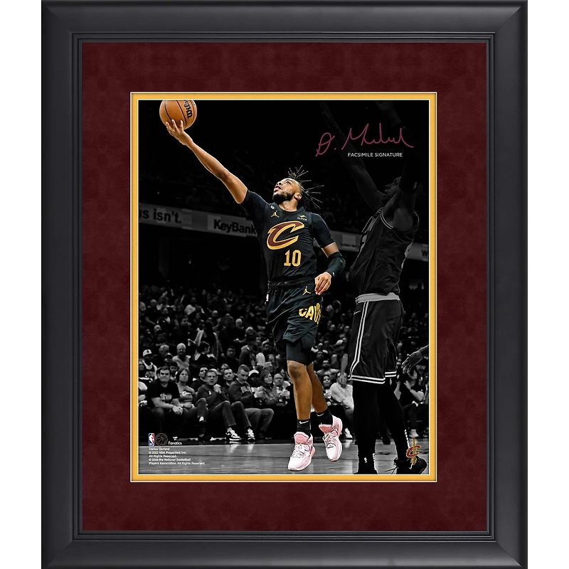 Photographie encadrée de Darius Garland Cleveland Cavaliers Fac-similé Signature 11" x 14 "