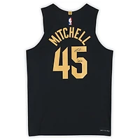 Donovan Mitchell Cleveland Cavaliers Autographed Black Nike Statement Edition Authentic Jersey with "Spida" Inscription