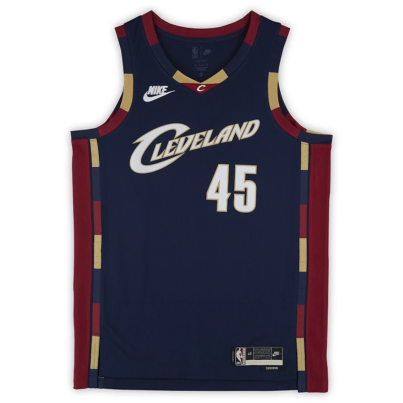 Donovan Mitchell Cleveland Cavaliers Autographed Navy Nike Hardwood Classics Swingman Jersey