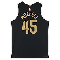 Maillot Nike noir authentique dédicacé par Donovan Mitchell des Cleveland Cavaliers