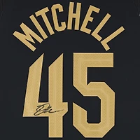 Maillot Nike noir authentique dédicacé par Donovan Mitchell des Cleveland Cavaliers