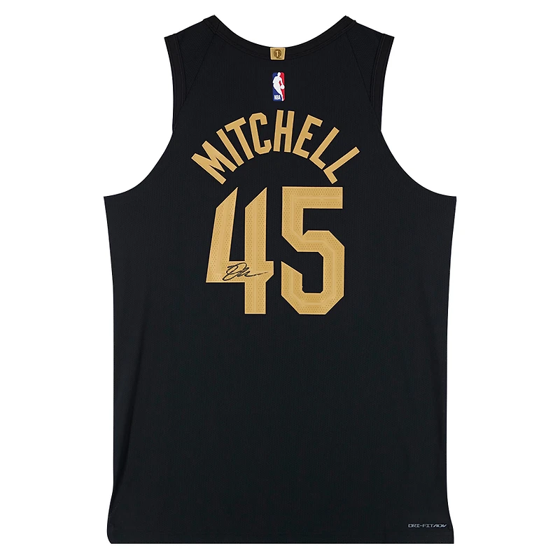 Donovan Mitchell Cleveland Cavaliers Autographed Nike Black Statement Authentic Jersey 