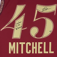 Maillot Nike City Swingman 2023-24 signé Donovan Mitchell par les Cleveland Cavaliers, avec inscription « Welcome to the Spiderverse » - Édition limitée à 5 exemplaires